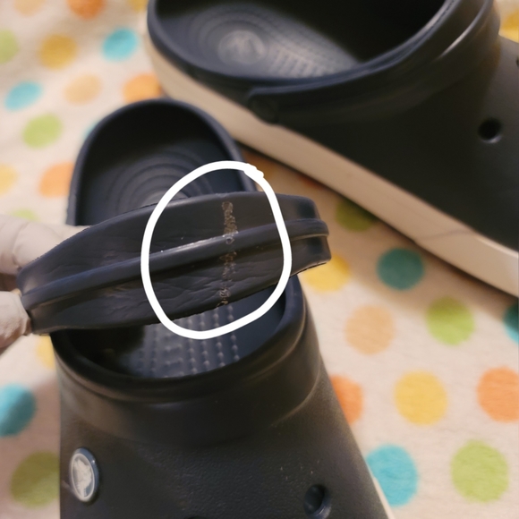 ❌️SOLD❌️ Crocs Crocband Slip On Sandals Waterproof Navy Mens 9 Womens 11 - Picture 13 of 13